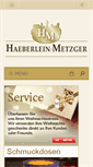 Mobile Screenshot of haeberlein-metzger.de
